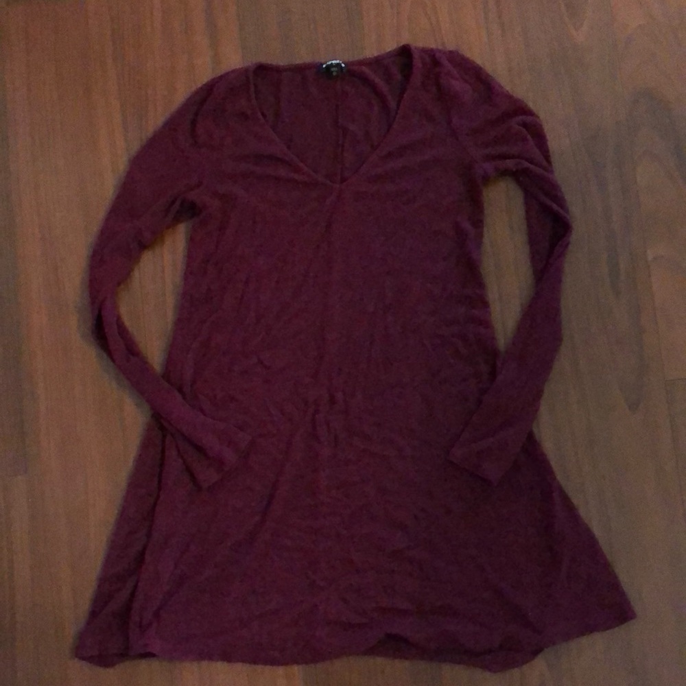 Wine colored dress